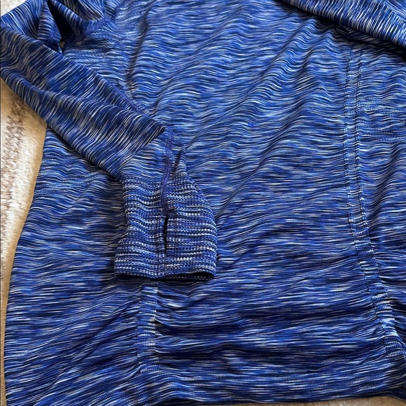 Blue Patterned Long Sleeve Top - Picture 4 of 7